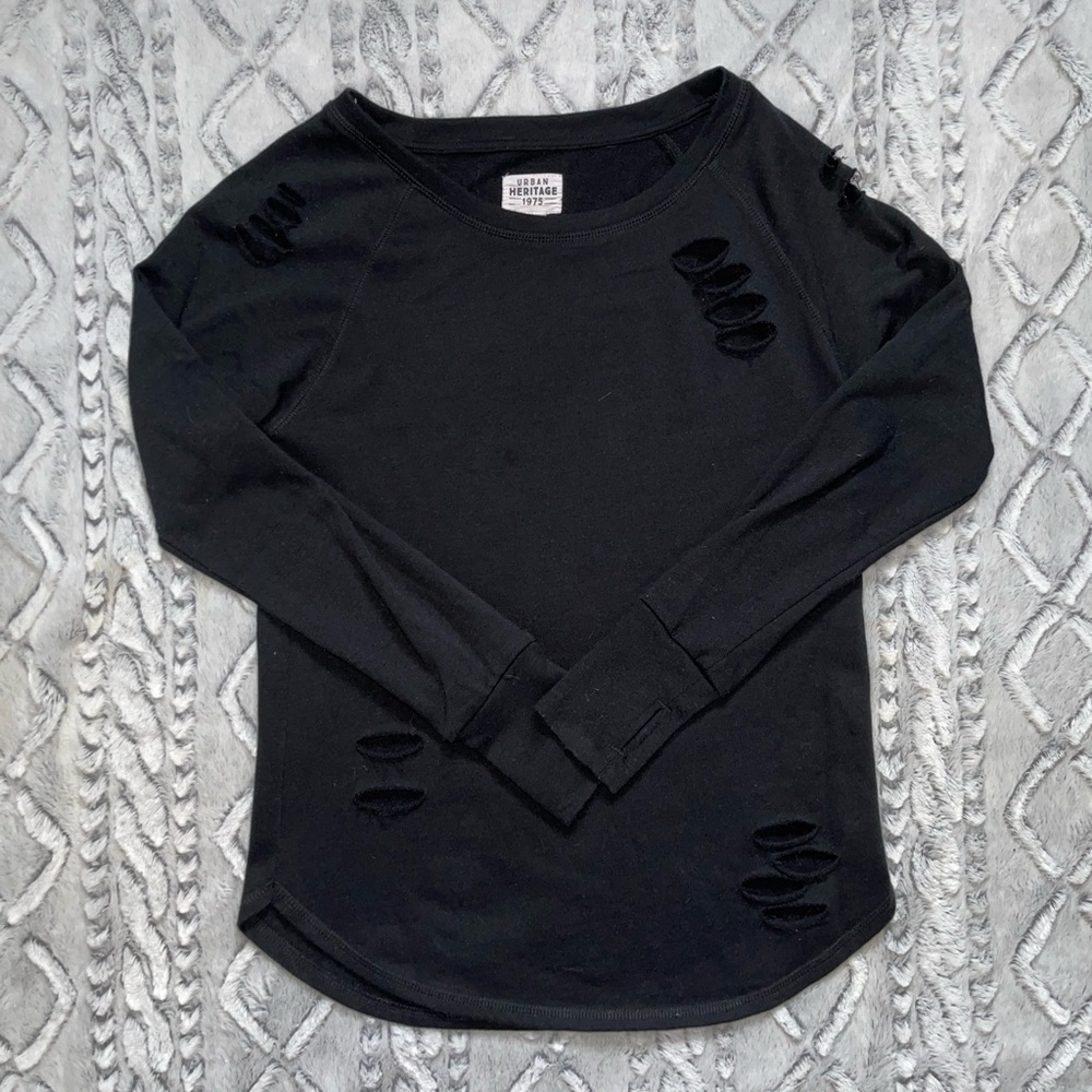 Urban Heritage Distressed Crewneck